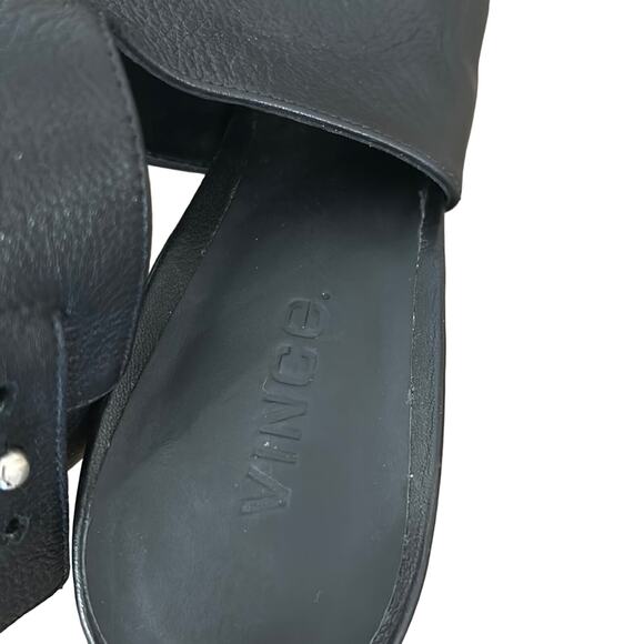 Vince Black Open Toe Heels with ankle strap Women’s size 9.5M - Picture 4 of 8